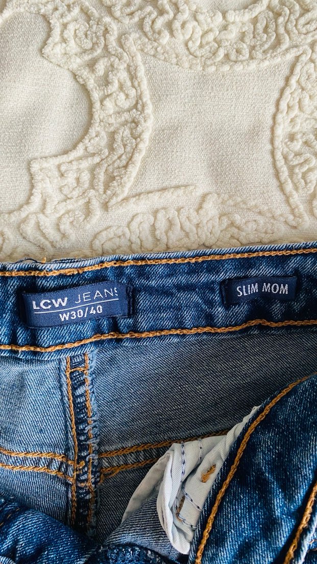 Kadın Lacivert Regular Fit Midi Kot Pantolon - Görsel 2