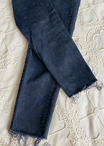 Lacivert Normal Boy Kadın Denim Jean - Görsel 2