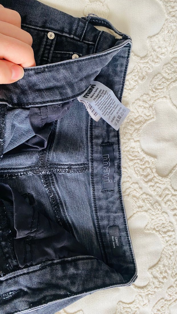 Lacivert Normal Boy Kadın Denim Jean - Görsel 3