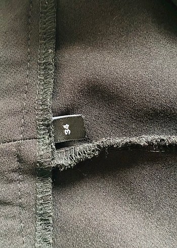 Siyah Piliseli Kadın Midi İspanyol Paça Pantolon - Görsel 3