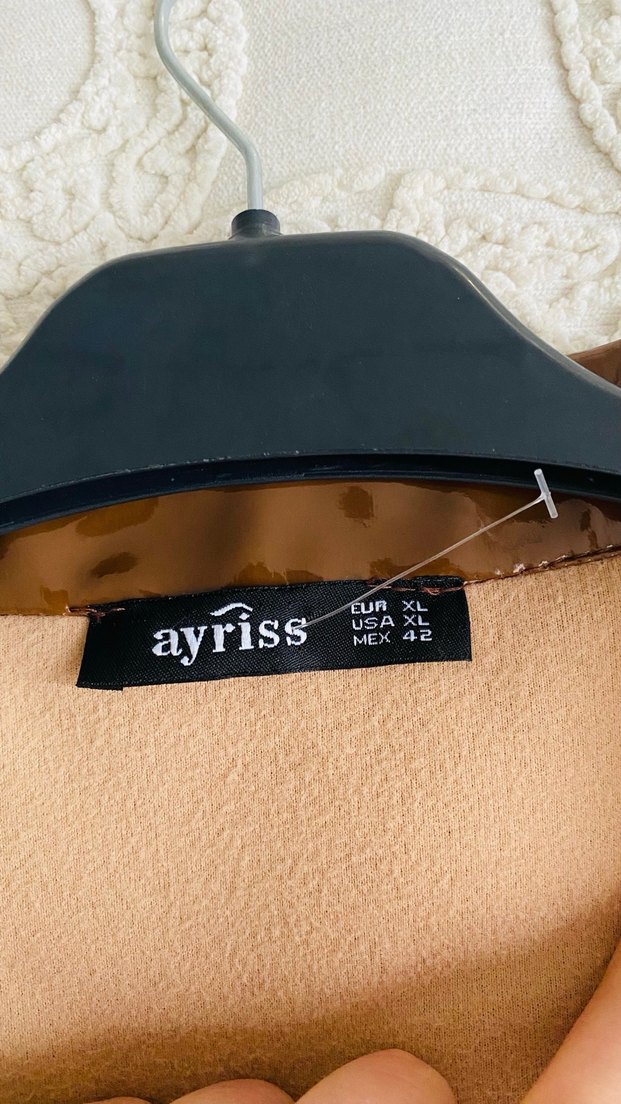 Düğmeli Parlak Kahverengi Deri Ceket - Görsel 4