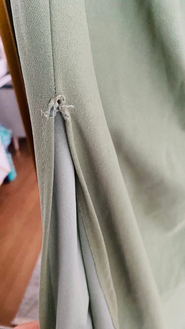 Kadın Haki Uzun Drapeli Abiye Elbise - Görsel 5