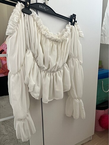 Kolları açık bluz - Görsel 2