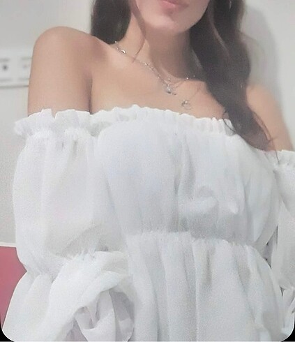 Kolları açık bluz - Görsel 3