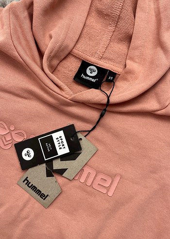 Pembe Kapüşonlu Hummel Sweatshirt - Görsel 2