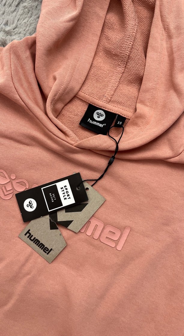 Pembe Kapüşonlu Hummel Sweatshirt - Görsel 2