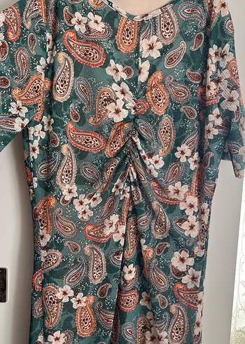 BohemTarz Pastel Renkli vücuda tam oturuyor çok kibar bir elbise - Görsel 3