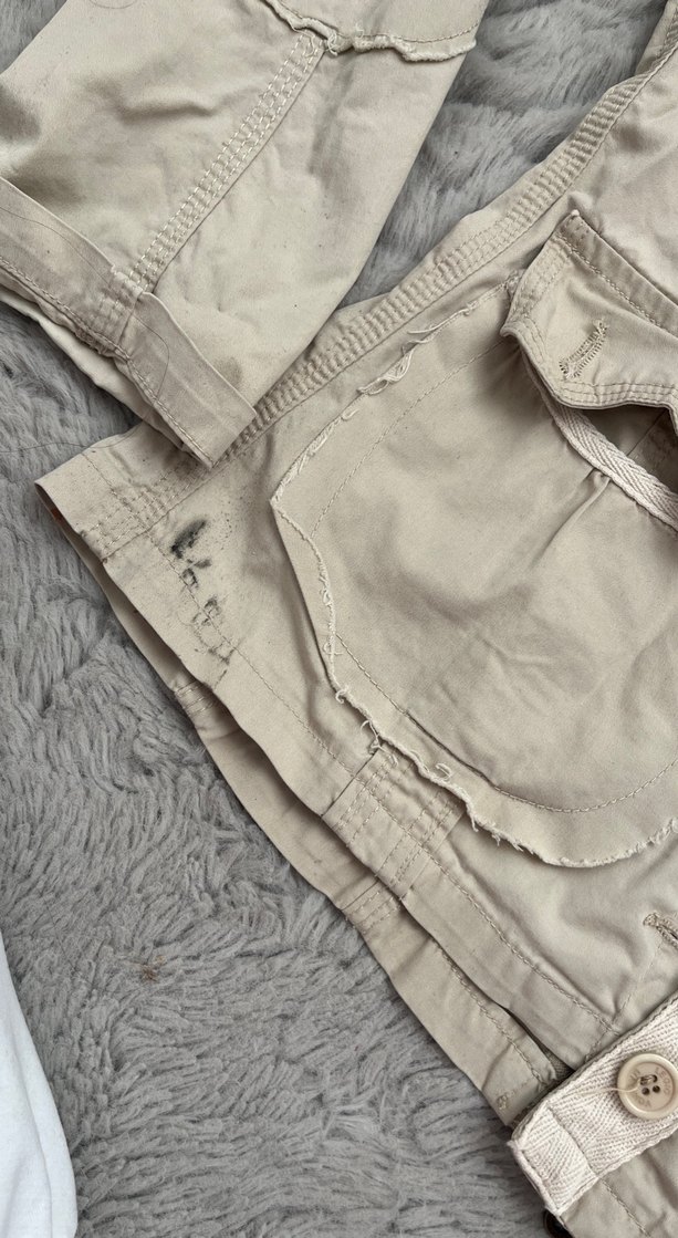 Bej Düğmeli Keten Kadın Ceket - Görsel 3