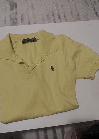 Sarı Polo Yaka Kısa Kollu Erkek Tişört - Görsel 2