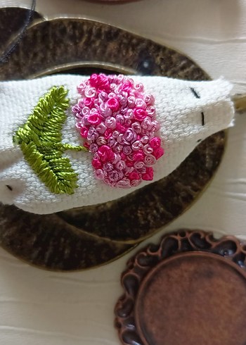 Nakışlı  vintage  Kolye - Görsel 6