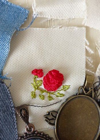 Nakışlı  vintage  Kolye - Görsel 17