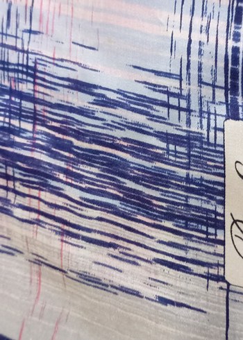 Kadın Çok Renkli ipek karisimli eşarp - Görsel 5