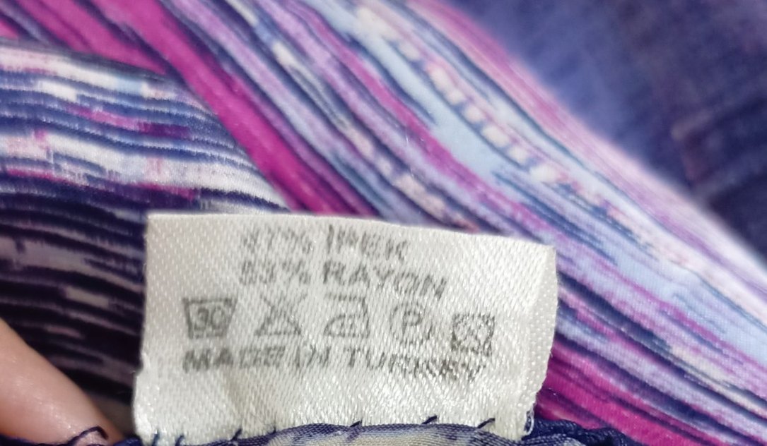 Kadın Çok Renkli ipek karisimli eşarp - Görsel 4