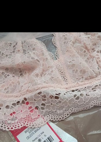 Pembe Dantel penti Bralet - Görsel 2