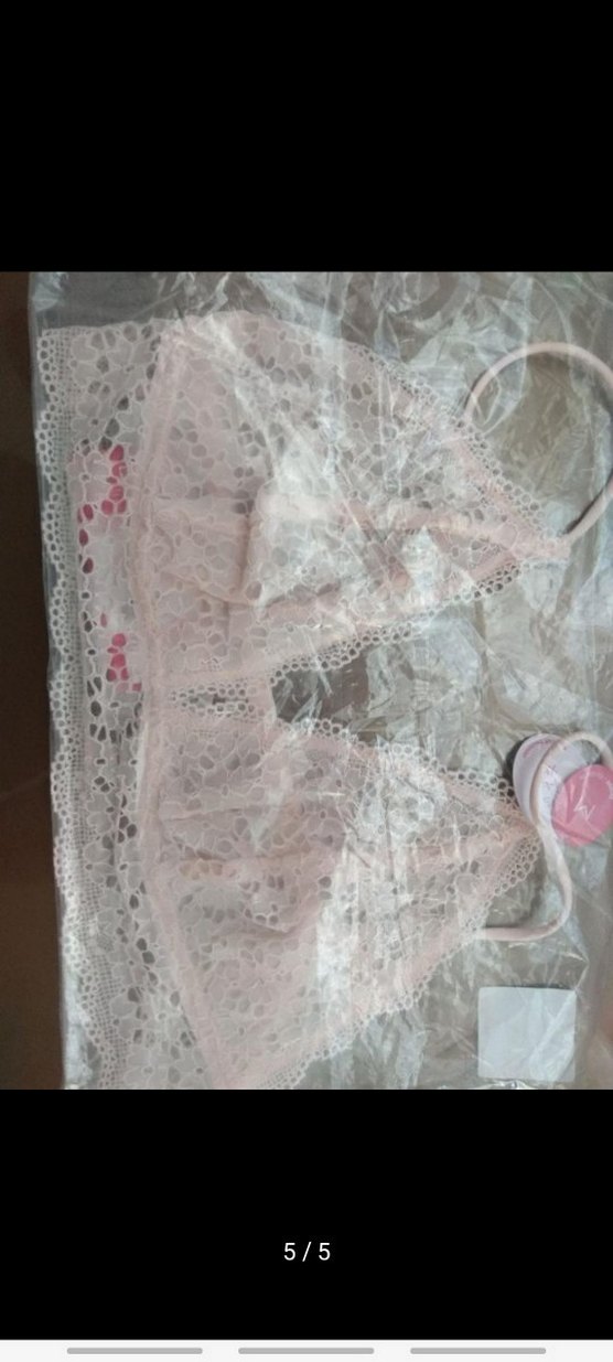 Pembe Dantel penti Bralet - Görsel 3