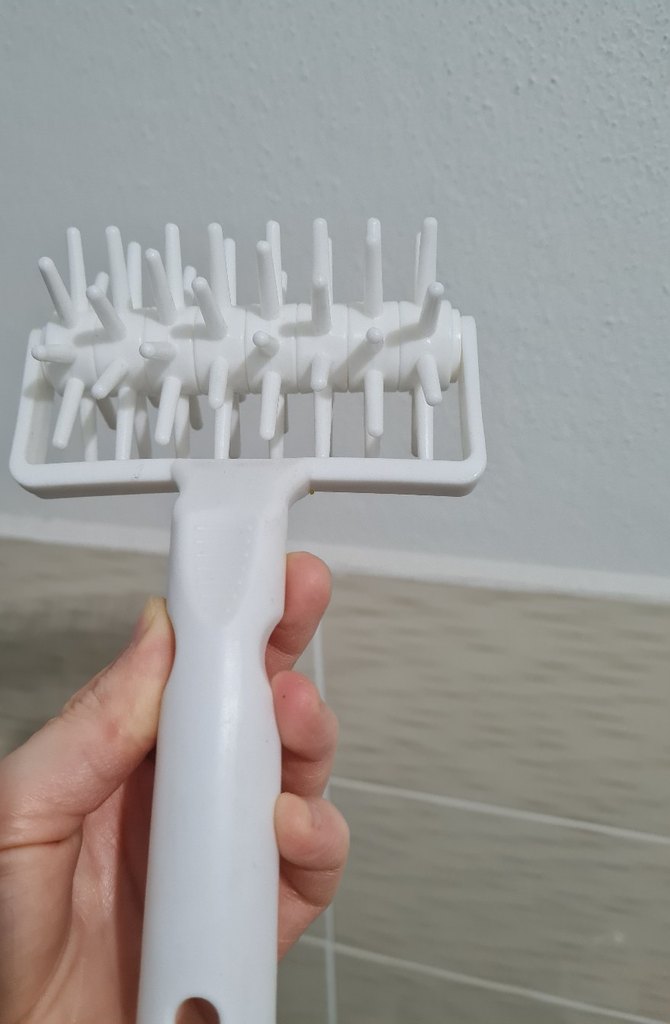 Pizza Hamur Delici, Pasta, Biskuvi Şekillendirici Rulo Beyaz - Görsel 3