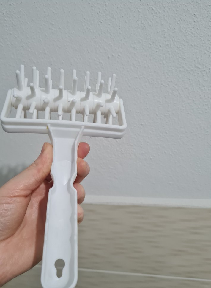 Pizza Hamur Delici, Pasta, Biskuvi Şekillendirici Rulo Beyaz - Görsel 4