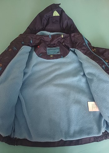 Erkek Çocuk Kahverengi Fermuarlı Yağmurluk - Görsel 3