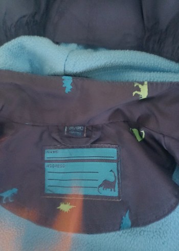 Erkek Çocuk Kahverengi Fermuarlı Yağmurluk - Görsel 4