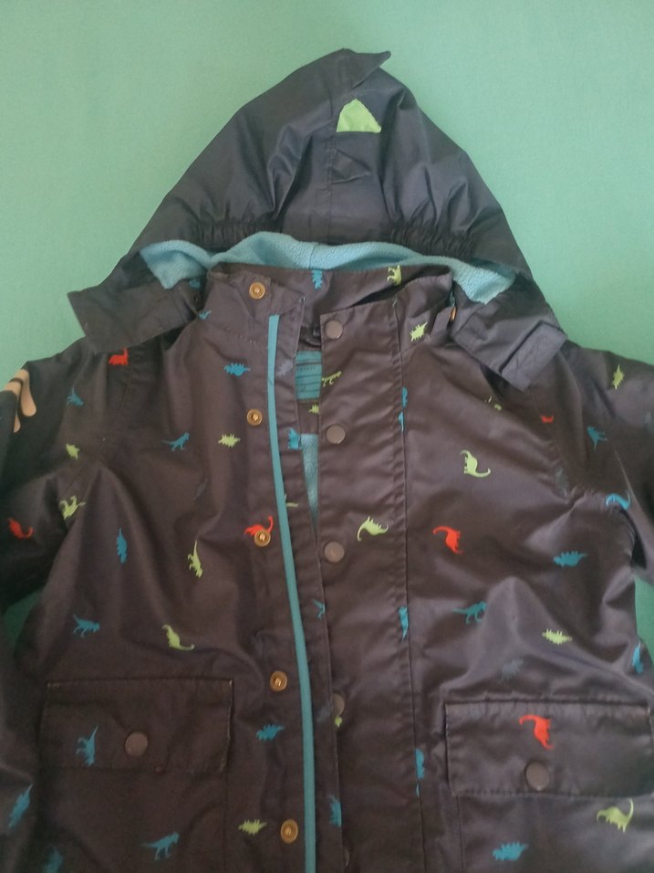 Erkek Çocuk Kahverengi Fermuarlı Yağmurluk - Görsel 2