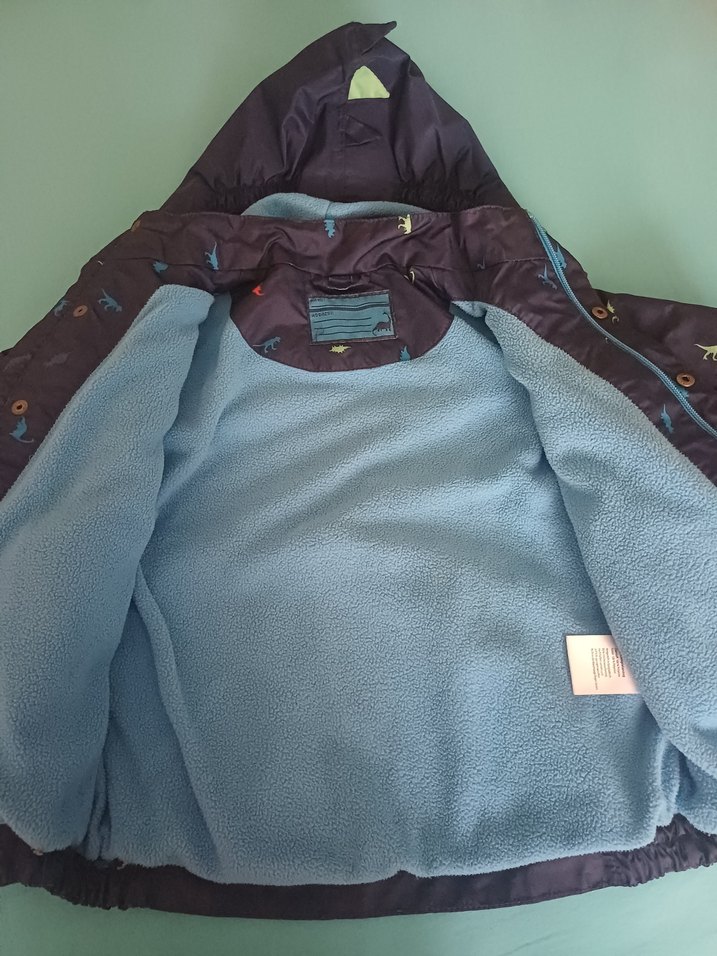 Erkek Çocuk Kahverengi Fermuarlı Yağmurluk - Görsel 3