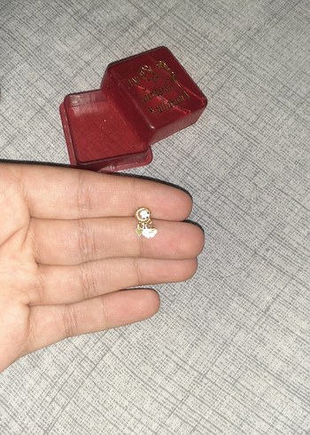 14 ayar altın geçirmeli piercing - Görsel 3