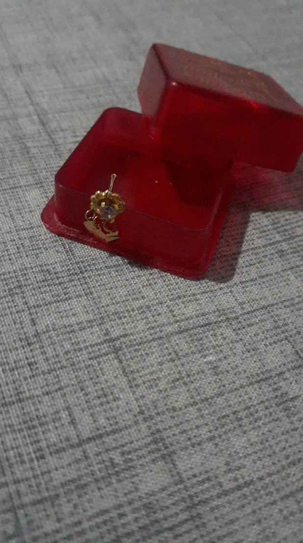 14 ayar altın geçirmeli piercing - Görsel 5