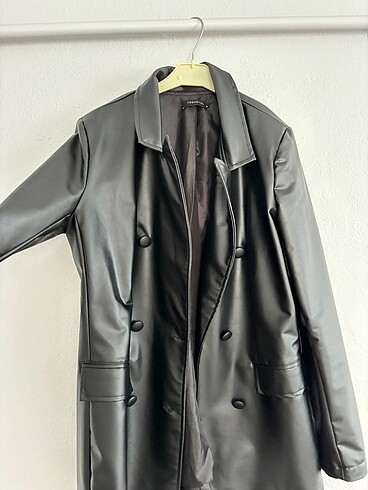 trendyolmilla suni deri astarlı blazer ceket