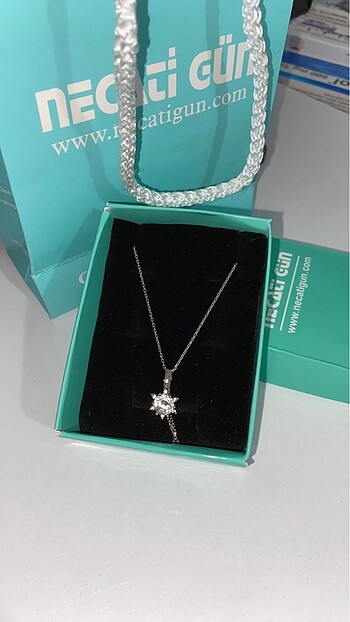 swarovski GÜMÜŞ LOTUS KOLYE NECATİ GÜN