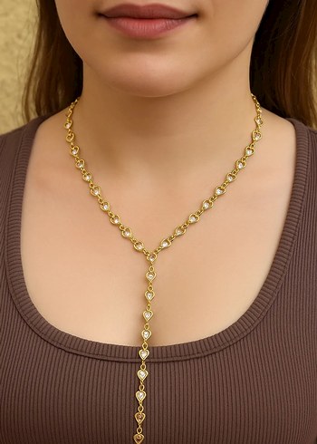 Kalpli Gold Y Kolye