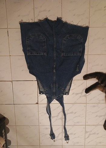 Koyu Mavi Kot Tulum - Görsel 3