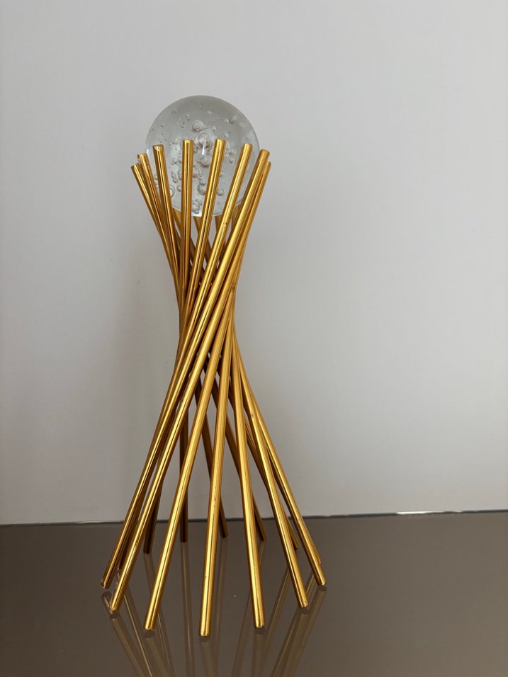 Parlak Altın Renkli Dekoratif Mumluk - Görsel 2