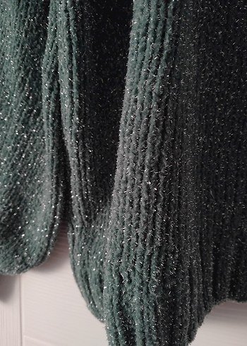 Gri Bohem Salaş Örgü Kadın Kazak - Görsel 4