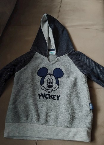 Gri Nakışlı Fermuarlı Bebek Erkek Takım - Görsel 5