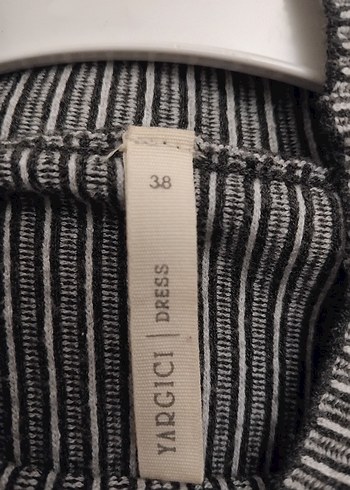 Gri Örme Uzun Kollu Uzun Elbise - Görsel 4