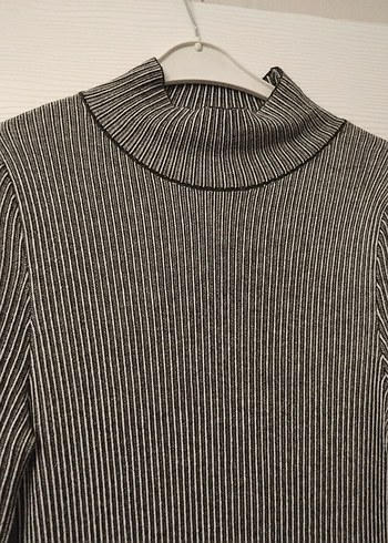 Gri Örme Uzun Kollu Uzun Elbise - Görsel 3