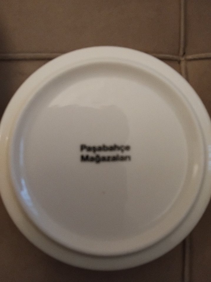 Gri Desenli Beyaz çay tabağı seti - Görsel 3