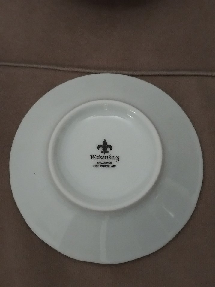 Pembe Çiçek Desenli Çay tabağı - Görsel 2