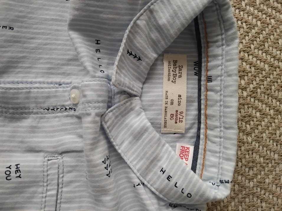 Gri Baskılı Erkek Çocuk Gömlek - Görsel 3