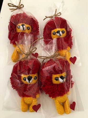 Beden Amigurumi Aslan anahtarlık
