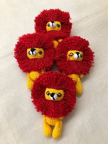 Amigurumi Aslan anahtarlık