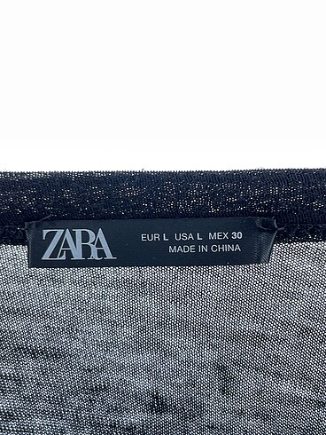 l Beden siyah Renk Zara T-shirt %70 İndirimli.