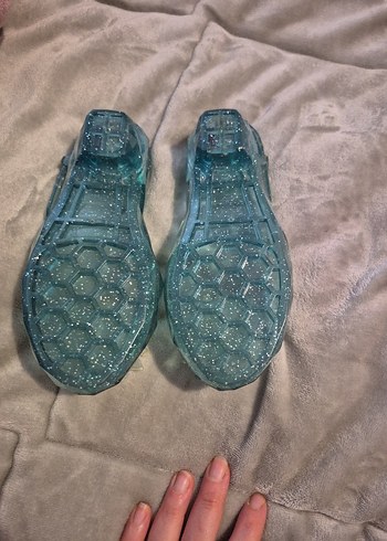 4 yaş topuklu elsa frozen ayakkabısı - Görsel 2