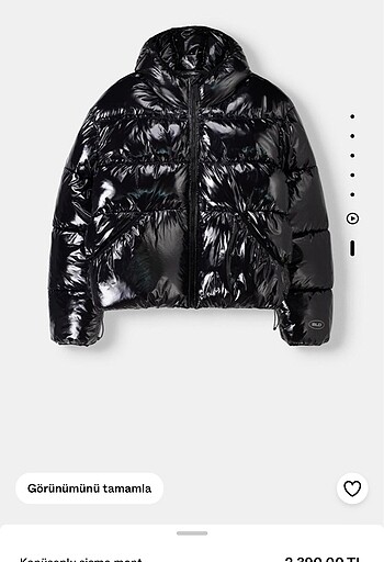 bershka siyah mont