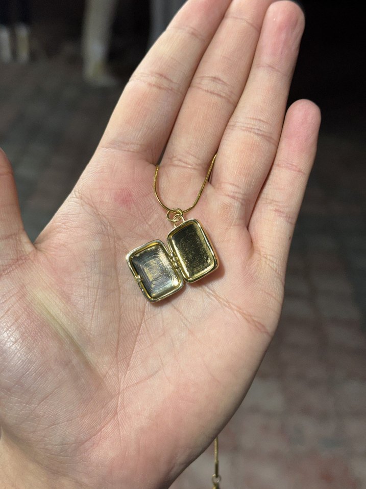 Altın Renkli Zincir Detaylı Midi Kolye - Görsel 2