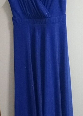 42 Beden mavi Renk Düğün elbise 
