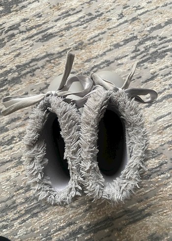 Kız Çocuk Gri Kürklü Lastik Bot - Görsel 4