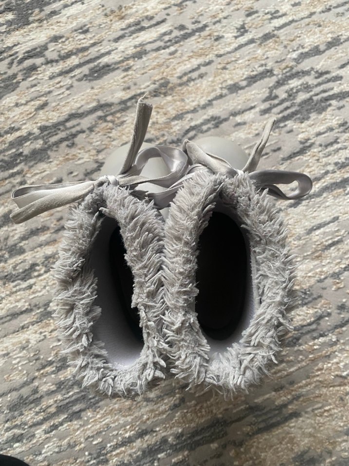 Kız Çocuk Gri Kürklü Lastik Bot - Görsel 4