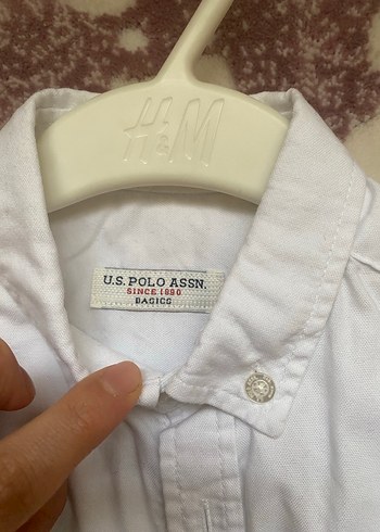 Us Polo Erkek Çocuk Beyaz Nakışlı Uzun Kollu Gömlek - Görsel 3