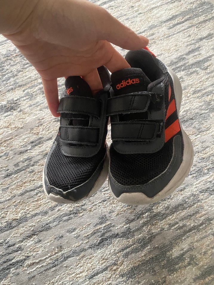 Adidas Erkek Çocuk Siyah Turuncu Spor Ayakkabı - Görsel 3